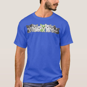 Agender Flag Pride Lgbtq Dogs Agender Corgi T-Shirt