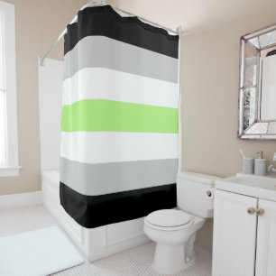 Agender Flag Shower Curtain