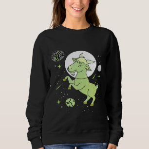 Agender Goat In Space Agender Pride Sweatshirt