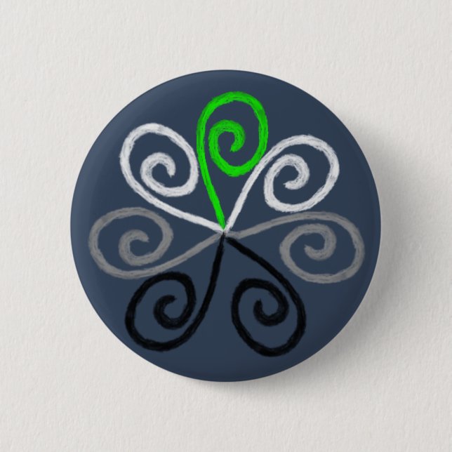 Agender Pride 6 Cm Round Badge (Front)