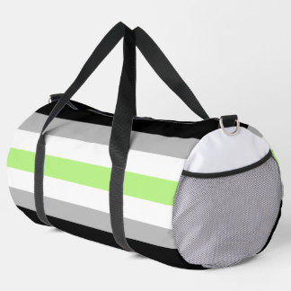 Agender Pride Flag – Agender Identity LGBTQIA+ Duffle Bag