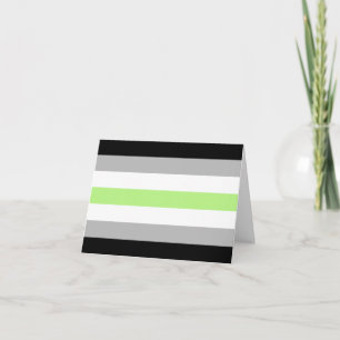 Agender Pride Flag Card
