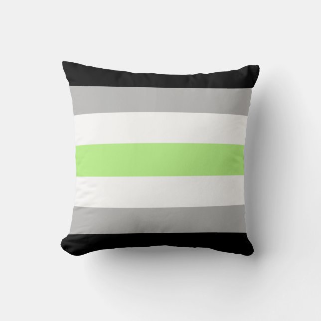 Agender Pride Flag Cushion (Front)