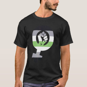 Agender Pride Flag Feminist Agender Flag T-Shirt