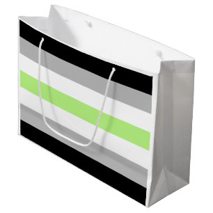 Agender Pride Flag Large Gift Bag