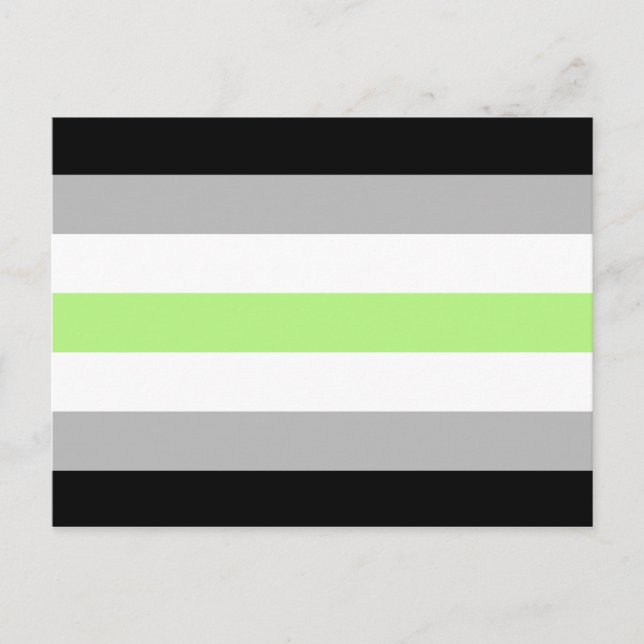 Agender Pride Flag Postcard (Front)
