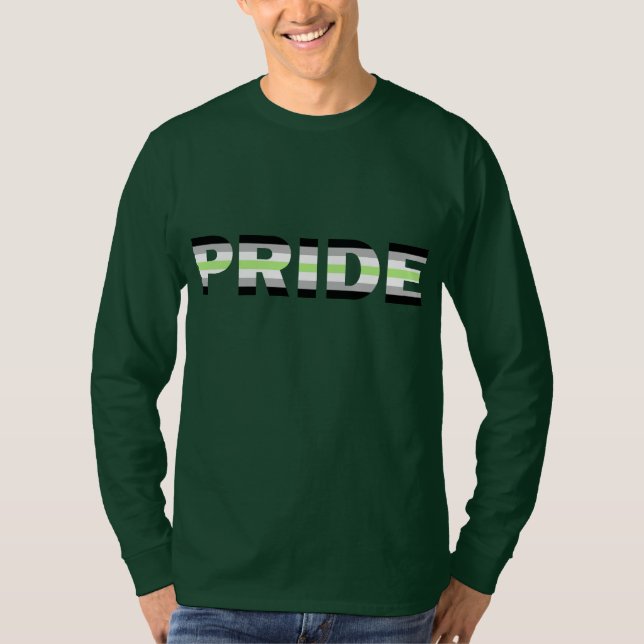 Agender Pride Flag T-Shirt (Front)