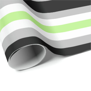 Agender Pride Flag Wrapping Paper