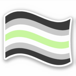 Agender Pride Wavy Flag