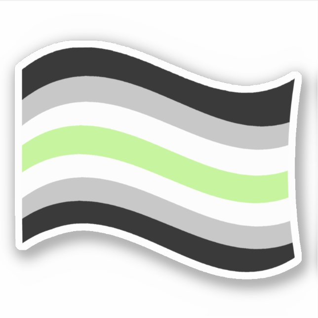 Agender Pride Wavy Flag (Front)