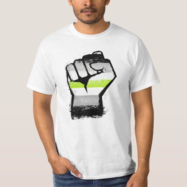 Agender Protest Fist T-Shirt (Front)