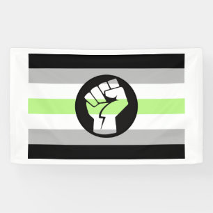 Agender Protest Flag Banner