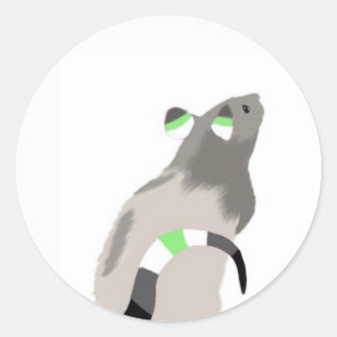Agender Rat Classic Round Sticker
