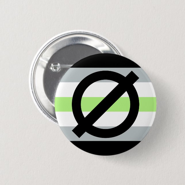 Agender Symbol Button (Front & Back)