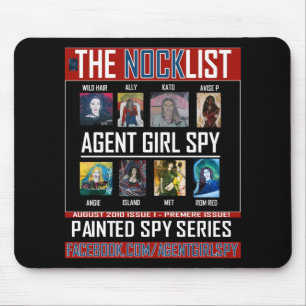AGENT GIRL SPY MOUSE MAT
