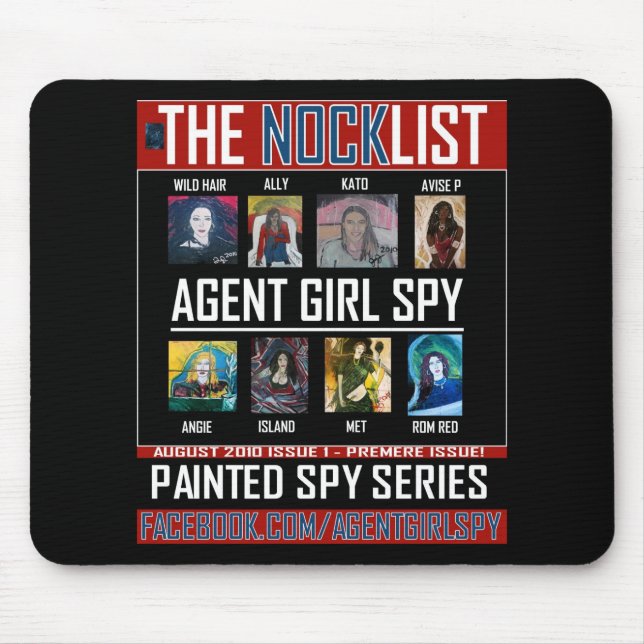 AGENT GIRL SPY MOUSE MAT (Front)