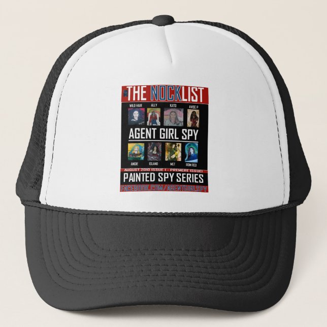 AGENT GIRL SPY TRUCKER HAT (Front)