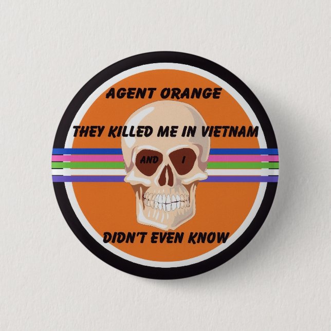 Agent Orange Button (Front)