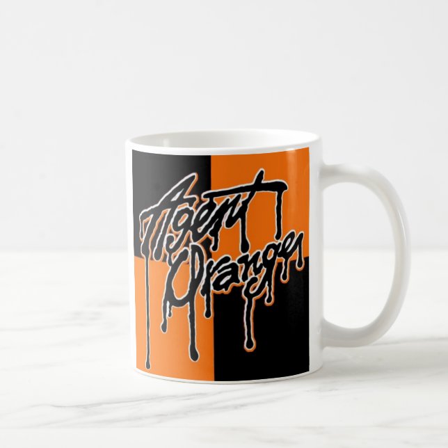 Agent Orange "Drip" Logo Coffee Mug Punk Skate (Right)