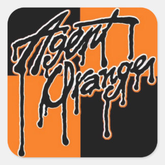 Agent Orange "Drip" Logo Stickers Skate Punk Rock