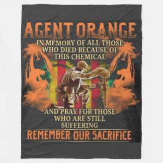AGENT ORANGE FLEECE BLANKET