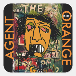 AGENT ORANGE HYBRID SQUARE STICKER