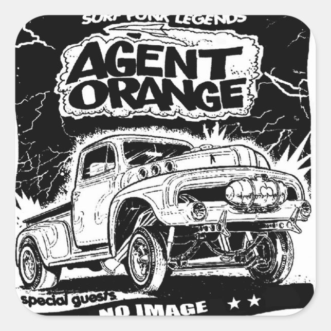 Agent Orange "Rat Rod" Stickers Skate Punk (Front)