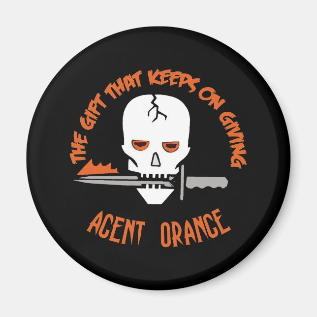 Agent Orange The Gift DARK Magnet (Front)