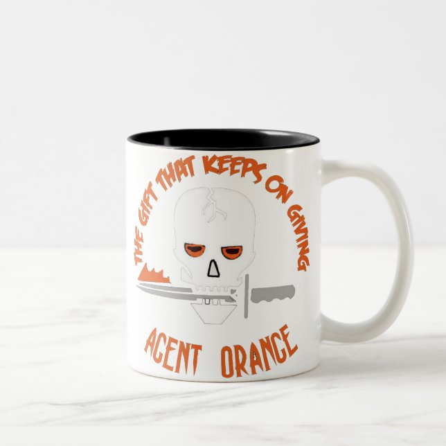 Agent Orange The Gift DARK Two-Tone Coffee Mug (Right)