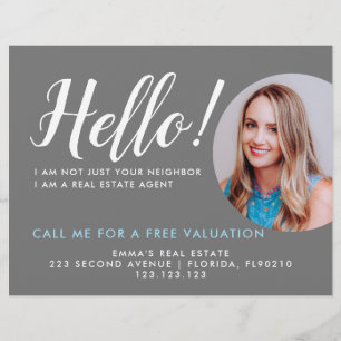 Agent Photo Real Estate Calling Card
