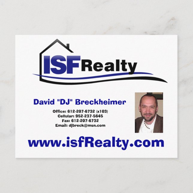 Agent Post Cards (Edit & personalise your own) (Front)