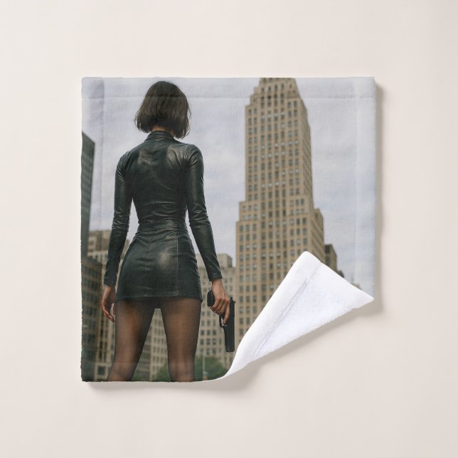 Agentin Black Poster Wash Cloth (Wash Cloth)