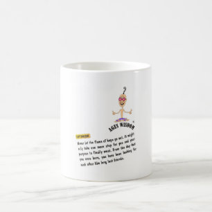 Ages Wisdom mug "optimism" comic positive truth