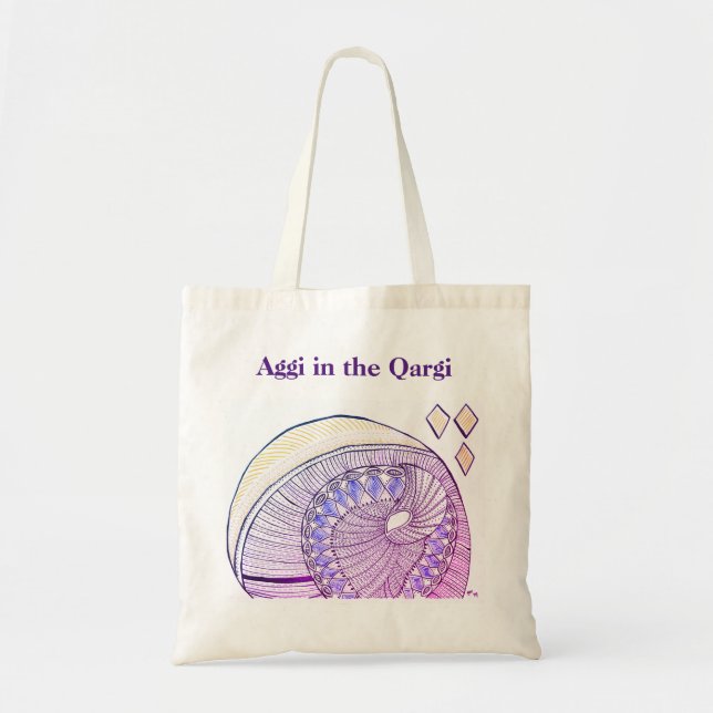 Aggi in the Qargi Tote Bag (Front)