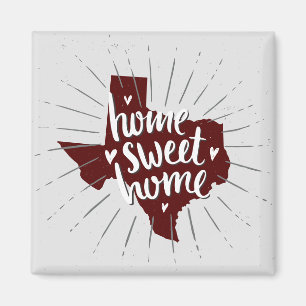 Aggie Maroon Home Sweet Home Texas Magnet