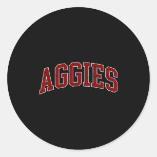 Aggies  classic round sticker