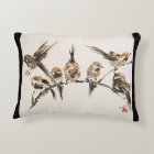 Aggravated Birds Polyester Accent Pillow 16" x 12"