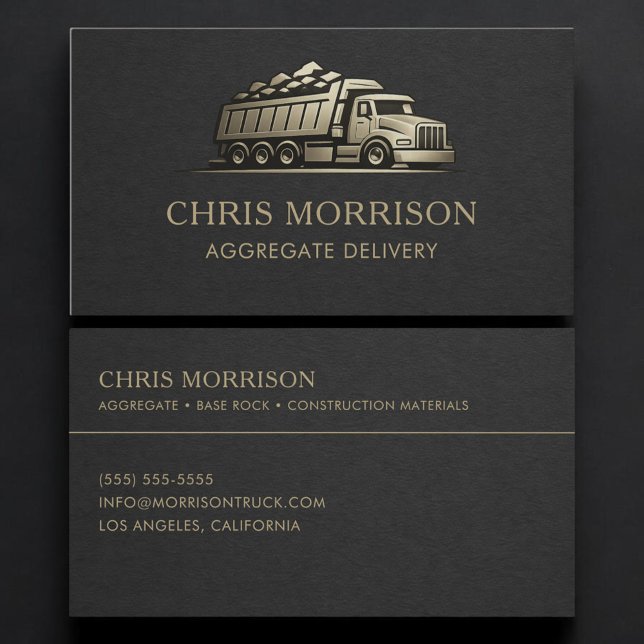 Aggregate Delivery Services Professional Business Card (Creator Uploaded)