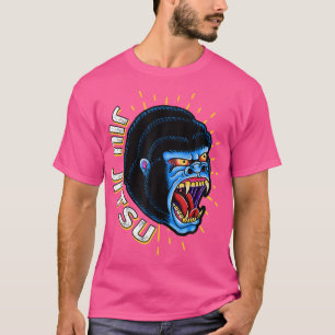 Aggressiv Gorilla Brazilian Jiu Jitsu T-Shirt