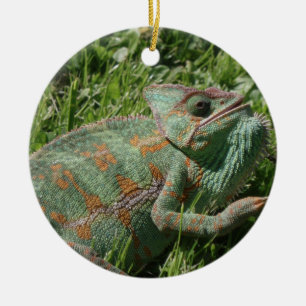 Aggressive Chameleon Ornament