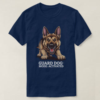 Aggressive German Shepherd Guard Dog Illustration T-Shirt