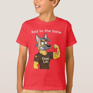 Aggressive German Shepherd Thug Life Dog Shirt