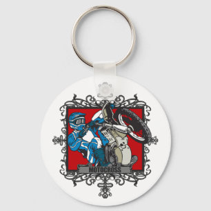 Aggressive Motocross Key Ring