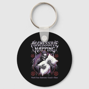Aggressive Napng Funny Heavy Metal Grim Reaper Sle Key Ring