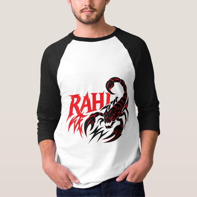 Aggressive Scorpion a Baseball Tee (Front)
