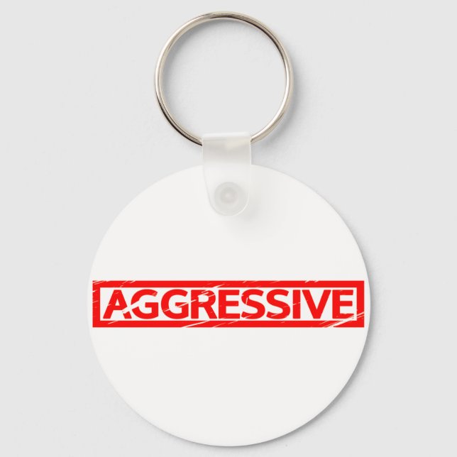 Aggressive Stamp Key Ring (Front)