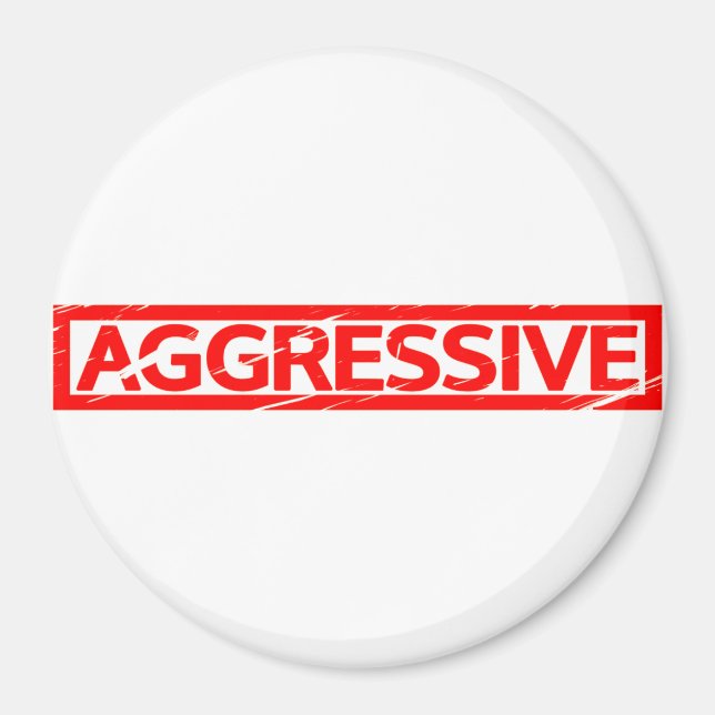 Aggressive Stamp Magnet (Front)
