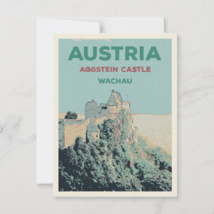 Aggstein Castle Ruins, Wachau, Austria Postcard