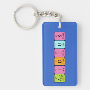 Ägidius periodic table name keyring