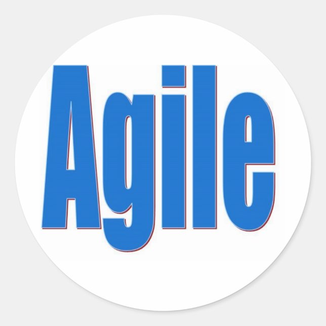 Agile Classic Round Sticker (Front)